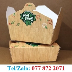 CÓ SẴN SỐ LƯỢNG HỘP GIẤY ĐỰNG CƠM MẪU ĐẸP, IN THEO YÊU CẦU 