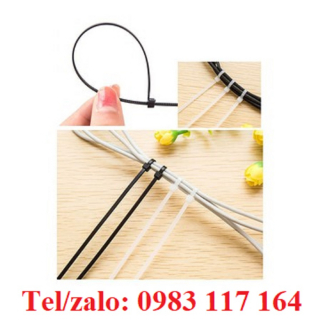 Dây Rút Nhựa Loại To Màu Đen Trắng, Bán Theo Kg