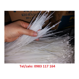 Dây Thít Nhựa Màu Trắng Loại Dài 40cm, 50cm