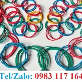 DÂY THUN NHIỀU MÀU VÀNG ĐỎ XANH CỘT THỰC PHẨM, BAO BÌ 