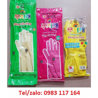 Găng Tay Cao Su Đông Cầu Vồng Đủ Size Bán Lẻ
