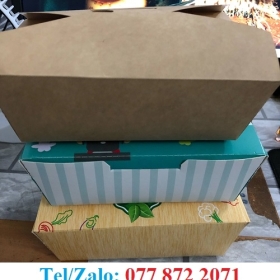 HỘP GIẤY ĐỰNG BÁNH, XÔI, THỨC ĂN MANG ĐI