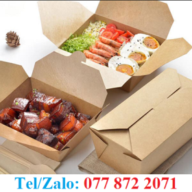 HỘP GIẤY ĐỰNG CƠM NHIỀU NGĂN AN TOÀN TIỆN DỤNG 