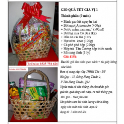 HỘP QUÀ TẾT GIA VỊ GIÁ SỈ