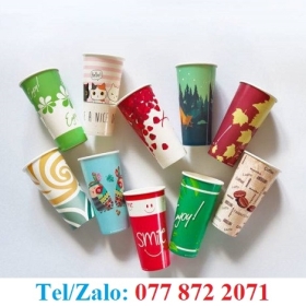 LY GIẤY IN LOGO ĐẸP CHO QUÁN ĐỒ UỐNG 