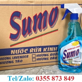 NƯỚC LAU KÍNH MÀU XANH DƯƠNG CHAI 800ML 