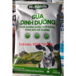 SỮA NUTI MILK BỊCH 220ML – THÙNG 48 BỊCH